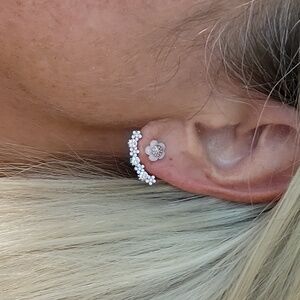 MCM FLORAL WRAP STUD EARRINGS